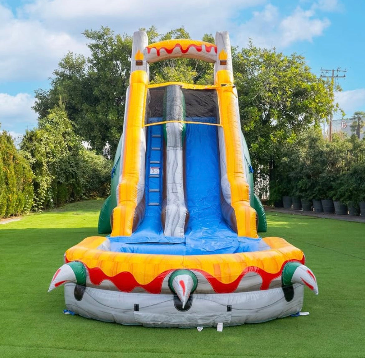 20ft T-Rex Inflatable Water Slide