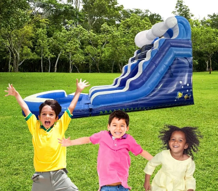 Crossover 15' Blue Wave Inflatable Water Slide